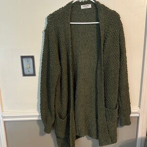 Zenana Olive Textured Women's‎ Cardigan women’s size small